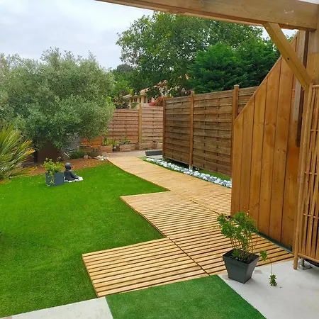 Avec Jardin Pres D'arcachon 2 Personnes 木屋 *